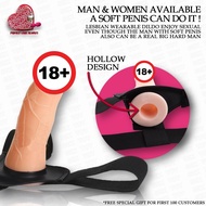 SALE ! [ Strap On Dildo Wearable Hollow Penis ] Simulation Strapon Sex Toy Male / Female Adult Toy Z