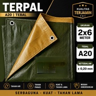 TERPAL 2X6 meter A20 TEBAL 6x2 terpal