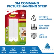 3M Command Picture Hanging Strip White -Large 4 Sets Secure Damage-Free Effortless Setup Strong Adhe