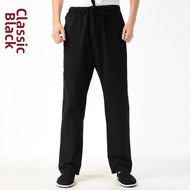 Pure Cotton Old Rough Cloth Mens Tang Suit Kung Fu Practice Pants Wushu Leaf Ask Dragon Bruce Lee Ch