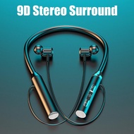 Bluetooth Earphones Wireless Headphones Magnetic Sport Neckband Neck-hanging TWS Earbuds Wireless Blutooth Headset with Mic Over The Ear Headphones