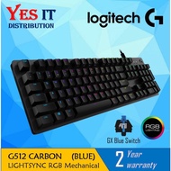 Logitech G512 Carbon LIGHTSYNC RGB Mechanical Gaming Keyboard - GX Blue Switch