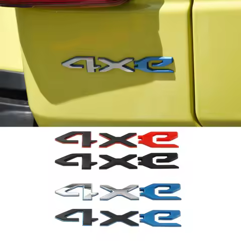3D ABS Car Sticker 4XE Logo Decals For Jeep Avenger Wrangler Grand Cherokee Sahara Rubicon Badge Emb
