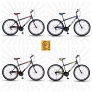 TREKING Mountain bike 26 Inch Mountain Bike Single Speed Double Wall Rim Basikal MTB kilang budak se