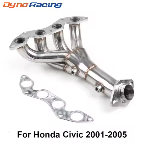 Stainless Racing Manifold Header Exhaust For 01-05 HONDA CIVIC DX/LX D17 1.7 EM2/ES1