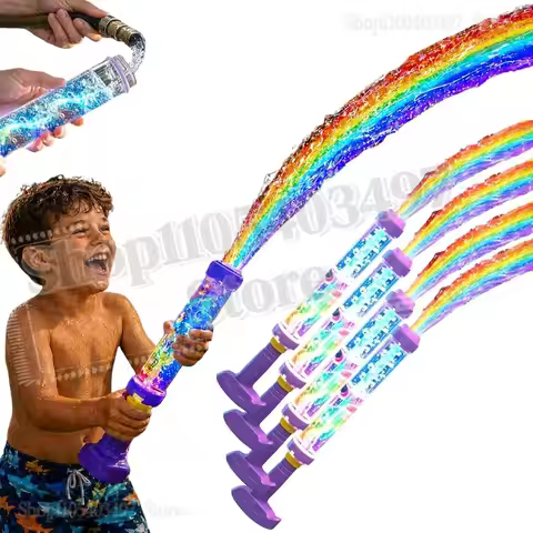 2026 Glowing Rainbow LED Water Blaster, Glowing Rainbow Water Blaster,Creativity Squirt Water Blaste