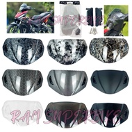 UNIVERSAL VISOR ZHI.PAT DESIGN WITH SCREW & CAP Y15ZR RS150 LC135 V1 V2 V3 V4 V5 V6 V7 Y15 RS RS150R