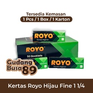 Kertas Royo Hijau Fine 1 1/4 - Papir Royo Hijau Ijo (1 Box)