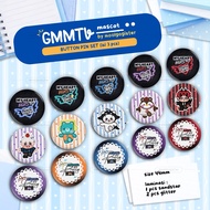 GMMTV Button pin set | Safety Pin | Glitter Pin | Badge Pin