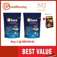 Good Morning Gsure Refill Pack 1kg buy 2 @ RM 159.80 FOC  V18 convenience pack 6x30g MJherbs