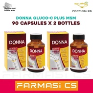 Donna Gluco-C plus MSM 90 capsules x 2 Bottles (Glucosamine 250mg Chondroitin 100mg MSM 150mg) TWIN EXP:03/2026