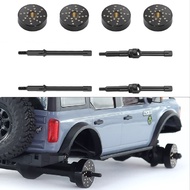 Wide Wheel Axle + 4mm Brass Weight D473 for Axial 1/30 SCX30 Ford Mustang Wrangler K10