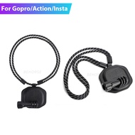 Magnetic Mount Stand with Lanyard for GOPRO11/ GOPRO12/DJI OSMO ACTION 3/Action 4/DJI POCKET 2 FIMI Series Neck Strap Action Camera Accessories