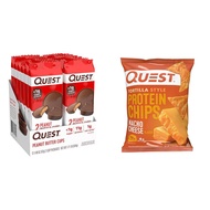 Quest Nutrition High Protein Low Carb & Tortilla Style Protein Chips, Low Carb, Nacho Cheese 1.1 Oun