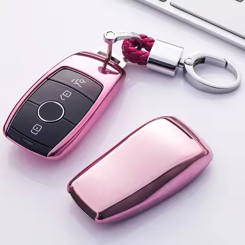 TPU Car Key Case Remote Key Shell Protective Cover Fob Holder For Mercedes Benz E Class E200 E260 E3