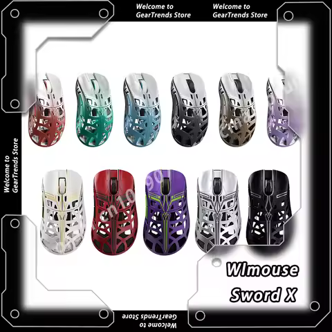 Wlmouse Sword X Gaming Mouse Wireless PAW3950 8K Lightweight Magnesium Alloy Customize WanLing Mice 