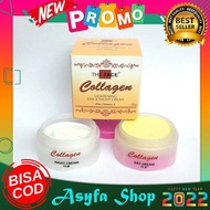 As - 2 in 1 Cream Collagen The Face BPOM Original / Paket Cream Collagen The Face Siang Malam Asli