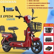 PROMO/ Sepeda Listrik Dewasa Sepeda Motor Listrik 48v 12ah Sepeda