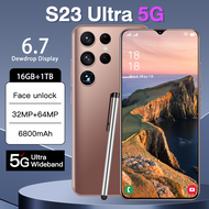 【CAN COD+READY】Original phone S23 Ultra 5G S23Ultra 5G 6.7 Inch HD full screen hp 16G RAM 1TB ROM 32