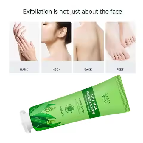 Face Exfoliating Gel Aloe Vera Facial Exfoliating Scrub Cleanses Remove Blackhead Moisturizing Shrin