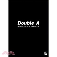 【Double A】A5/25K膠裝筆記本-辦公室系列 黑牛皮