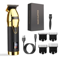 2023 New Electric Hairdresser Oil Head Engraving Electric Push Scissor Charging Hairdresser LCD Disp