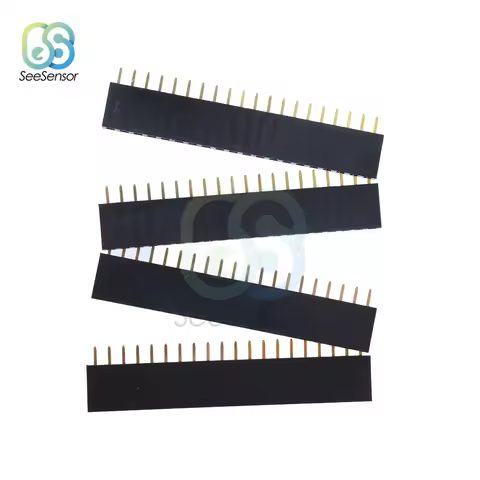 10Pcs 1X20 PIN Single Row Straight Female Pin Header 2.54mm Pitch Strip Connector Socket 20p 20PIN 2