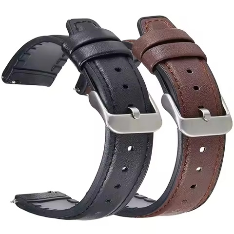 For Amazfit Pace/Stratos 3 22mm Leather Silicone Strap For Amazfit BALANCE 2 Bip 6 5 GTR4 2 2e 3Pro 