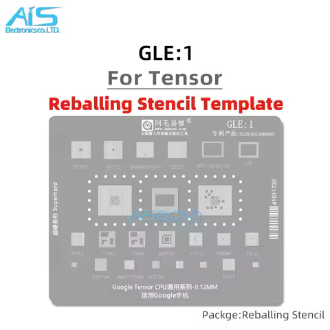 BGA Reballing Stencil Template For Google Pixel6Pro Pixel6 Pro Tensor CPU PG10 MAX77759A S5300 Plate