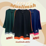 Jersey Muslimah Aktiv Activewear Sportwear Jersi