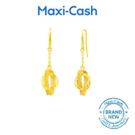 Infinity Loop Earrings in 999 Gold