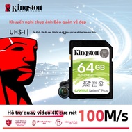 Kingston 32GB-64GB-128GB-256GB SD Memory Card UHS - I 100M/s Support4K Video Recording for Cameras &