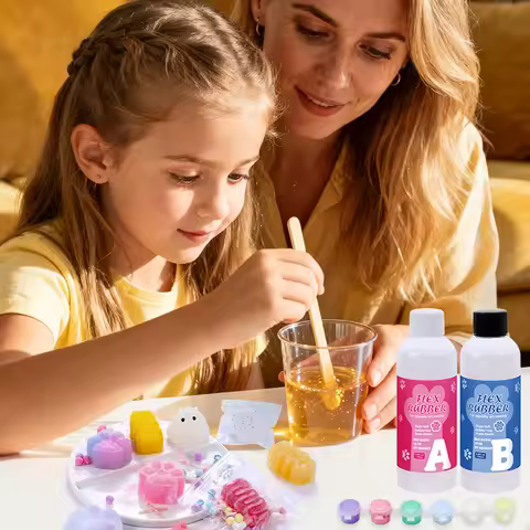 DIY Taba Squishy Making Kit Mold Cat Claw Squishy Molds Silicone Liquid Silicone 1:1 AB Ratio Epoxy 