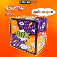 Bộ Bài MEME 200 Lá Quẩy Lên Bạn Êi chơi cùng bạn bè vui vẻ Trò chơi Board Game meme tấu hài vui quên