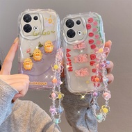 For OPPO A96 5G 4G A36 4G A54 A74 A94 4G A57 2022 A77 A58 4G 5G A78 5G F9 Pro F19 Pro A7 A5S A12 DIY creative beauty mobile phone case milk chain TPU protective cover