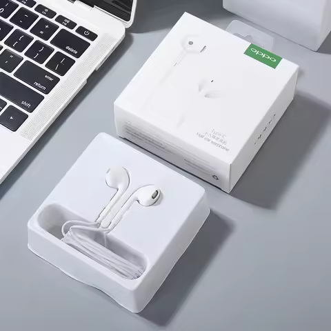OPPO Original USB Type C Earphone In Ear Wired Sport Headset With Mic For OPPO Reno 13 12 11 10 Pro 