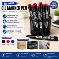 Big Head Mark Pen Oil Marker Pen Express Graffiti Pen Thick Head Greasy Pen 3color School Office Dra