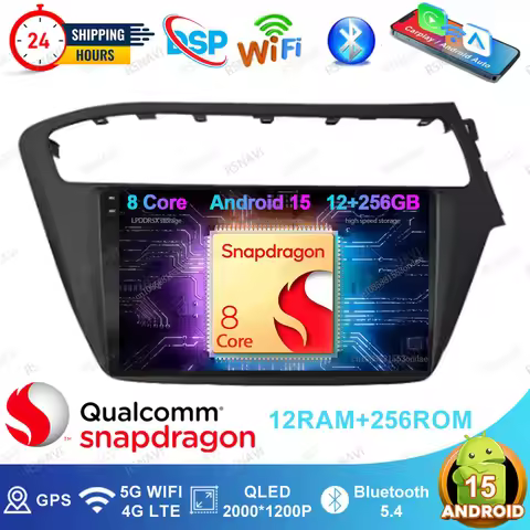 Android 15 Car Radio For Hyundai I20 2018 2019 LHD Gear Lever Knob Autoradio Renault Megane 3 Tesla 