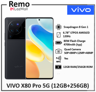 Vivo X80 Pro 5G (12GB+4GB Extended RAM) +NTUC Voucher + Free Gift *2 Years Warranty By Vivo*