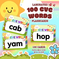 CVC FLASH CARDS EDUCATIONAL 100CARDS