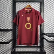 05/06 Arsenal Retro Jersey Home Kit Football Jersey Man Shirt Short Sleeve