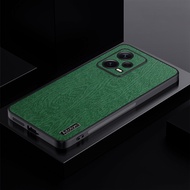 For Xiaomi Redmi Note 12 12s 11 11S Note 12 Pro+ 5G Global Version Luxury PU Leather Cover Wood Pattern TPU Silicone Case