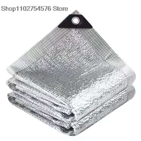 99% Sunblock Shade Cloth Anti-Aging Sun Mesh UV Resistant Net Aluminum Foil Sun Room Shade Net Green