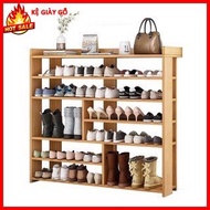 Shoe Cabinet, Wooden Shoe Shelf 5 Floors, Luxurious 5-Storey Wooden Shoe Cabinet