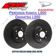 AR RACING Perodua Kancil L5 Daihatsu L500 BRAKE DISC ROTOR Slotted Drilled (Front) Daihatsu Mira