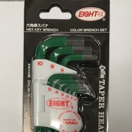 Japan EIGHT Hex Wrench Set TLC-S9NGR TLC-S9NGR
