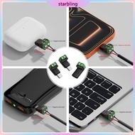 Star 5V3A Type C Male Female Adapters for Charging Device 2Pin Terminal Connection