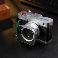 Haoge Squaret Metal Lens Hood for Fujifilm XF23mm F2.8 & Fuji XF27mmF2.8 R WR Lenses ,With Metal Cap