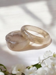 櫻花瑪瑙手鐲 瑪瑙手鐲高級烟紫冰灰成形粉花正鐲套鐲59-60可戴