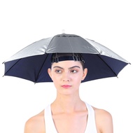 [Ready Stock] 2PCS Folding Umbrella Hat Anti UV Sun Protection Outdoor Raining Tackle For Camping Hiking (Internal Color Random) ​